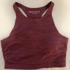 Outdoor Voices Purple Racerback Sports Bra size small